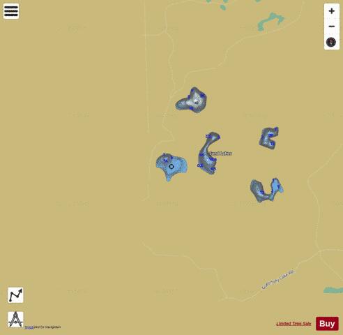 Sand Lake (#3) depth contour Map - i-Boating App