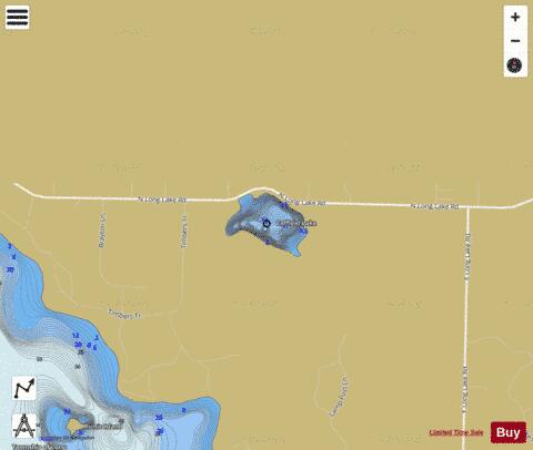 Coffield Lake depth contour Map - i-Boating App