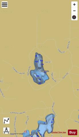High Lake depth contour Map - i-Boating App