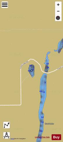 Trout Lake Pond, West depth contour Map - i-Boating App