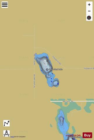 North Sand Lake depth contour Map - i-Boating App