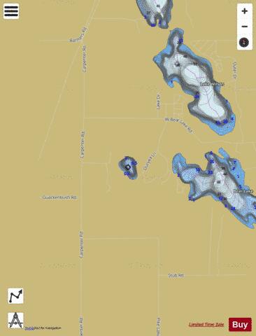 Broom Lake depth contour Map - i-Boating App