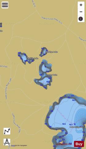 Houser Lake depth contour Map - i-Boating App