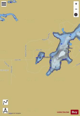 Little Lake Ellen depth contour Map - i-Boating App