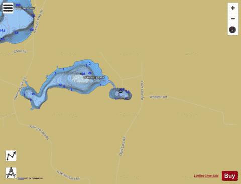Cranberry Lake(Little) depth contour Map - i-Boating App