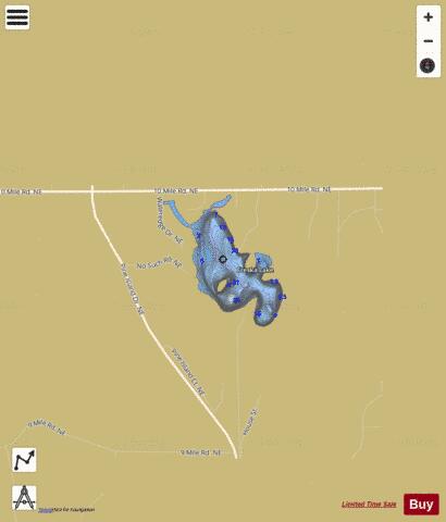 Freska Lake depth contour Map - i-Boating App