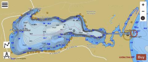 La Belle, Lac depth contour Map - i-Boating App