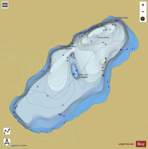 Gratiot, Lake depth contour Map - i-Boating App