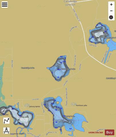 Little Stony Lake depth contour Map - i-Boating App