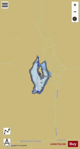 Louise Lake depth contour Map - i-Boating App