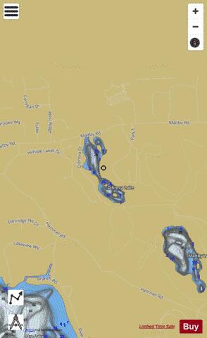 Dibrova Lake depth contour Map - i-Boating App