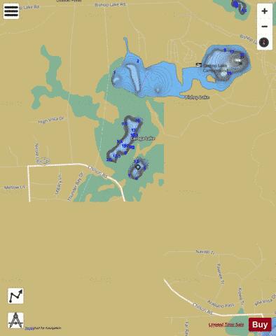Long Lake, Little depth contour Map - i-Boating App