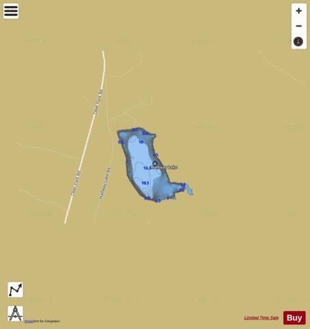 Halfway Lake depth contour Map - i-Boating App