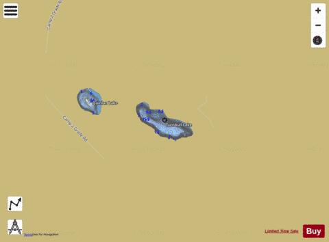 Turnbull Lake depth contour Map - i-Boating App