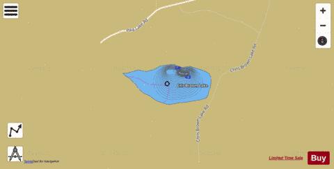 Cris Brown Lake depth contour Map - i-Boating App