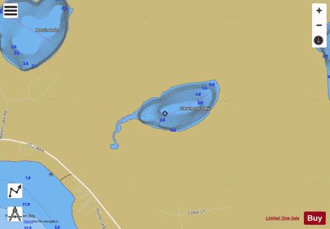 Freschette Lake depth contour Map - i-Boating App