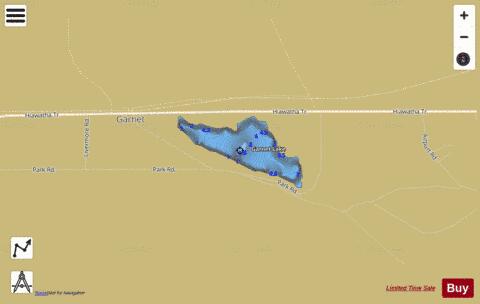 Garnet Lake depth contour Map - i-Boating App