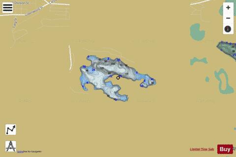 Angeline, Lake depth contour Map - i-Boating App
