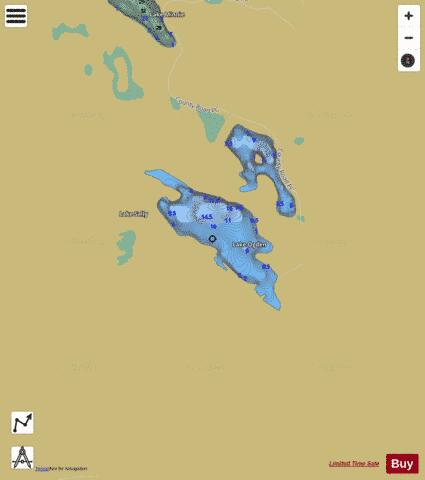 Ogden, Lake depth contour Map - i-Boating App