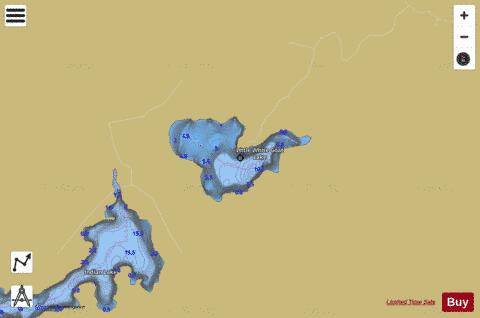 Little White Goat Lake depth contour Map - i-Boating App