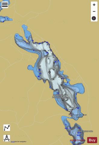 Squaw Lake depth contour Map - i-Boating App