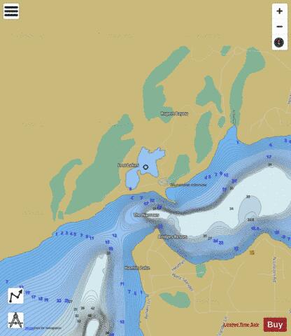 Lost Lake, East depth contour Map - i-Boating App