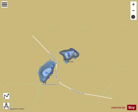 Ann, Lake depth contour Map - i-Boating App