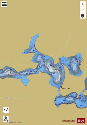 Resort Lake depth contour Map - i-Boating App