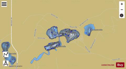 Spectacle Lake (Middle depth contour Map - i-Boating App