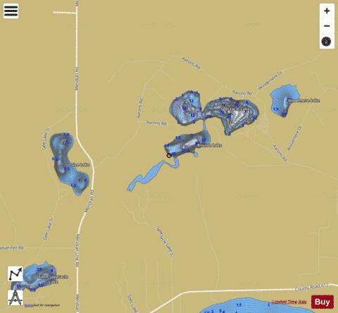 Kirtland Lake depth contour Map - i-Boating App