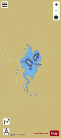 Foch Lakes depth contour Map - i-Boating App