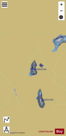 Sawkaw Lake depth contour Map - i-Boating App