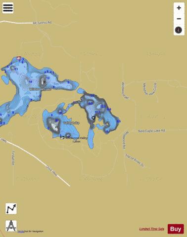 Wildwood Lake depth contour Map - i-Boating App