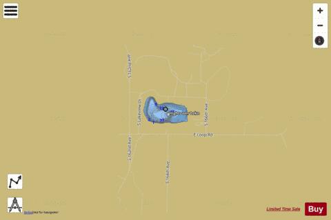 Hightower Lake depth contour Map - i-Boating App