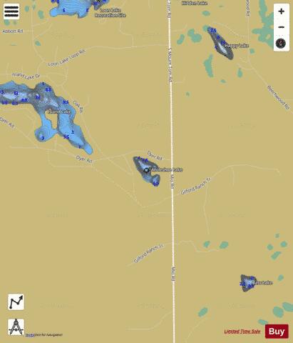 Muleshoe Lake depth contour Map - i-Boating App