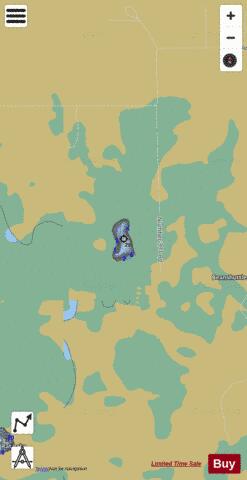 Harper Lake depth contour Map - i-Boating App