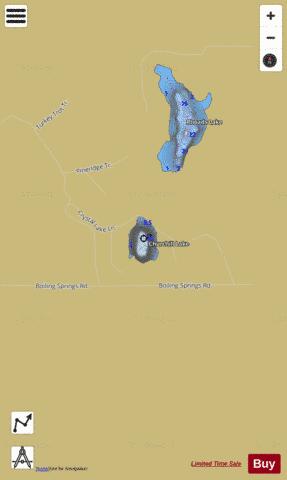 Churchill Lake depth contour Map - i-Boating App