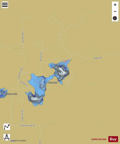 Perry Lake depth contour Map - i-Boating App