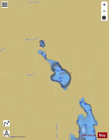 Wequos, Lake depth contour Map - i-Boating App
