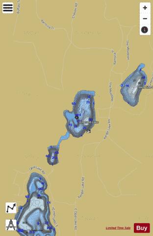 Emerald Lake depth contour Map - i-Boating App