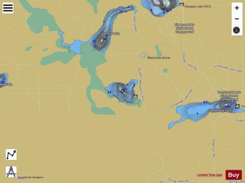 Little Tomahawk Lake depth contour Map - i-Boating App