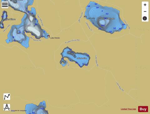 Louise, Lake depth contour Map - i-Boating App