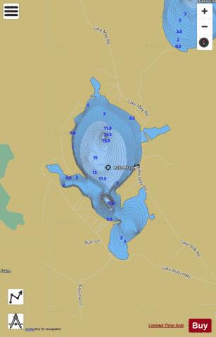 May, Lake depth contour Map - i-Boating App