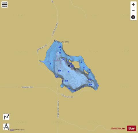 Ross Lake depth contour Map - i-Boating App