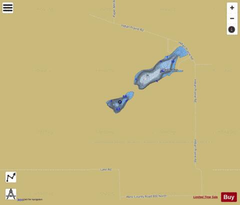 Little Marl Lake depth contour Map - i-Boating App