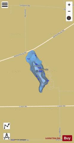 Leidy Lake depth contour Map - i-Boating App