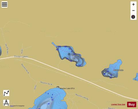 Trout Lake depth contour Map - i-Boating App