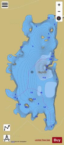 King Lake depth contour Map - i-Boating App