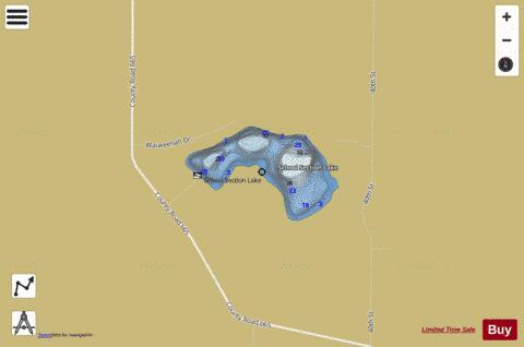 School Section Lake depth contour Map - i-Boating App