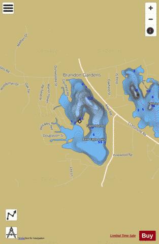 Bald Eagle Lake depth contour Map - i-Boating App